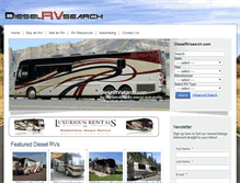Tablet Screenshot of dieselrvsearch.com